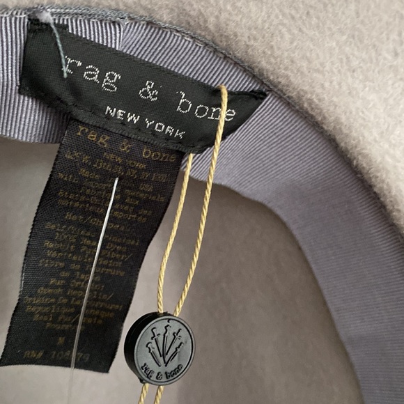 Rag & Bone fedora hat pale gray NWT - Picture 3 of 4